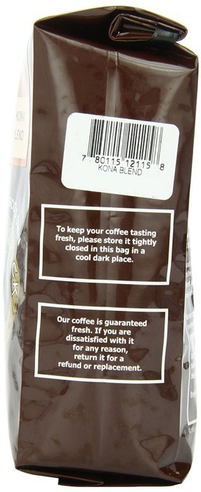 Jeremiah's Pick Coffee Kona Blend, Light Roast Whole Bean Coffee, 10 Ounce Bag N4