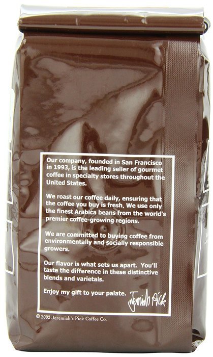 Jeremiah's Pick Coffee Kona Blend, Light Roast Whole Bean Coffee, 10 Ounce Bag N5