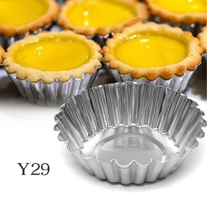 Lariy Home Egg Tart Aluminum Cupcake Cake Cookie Mold Pudding Mould Baking Tool BG