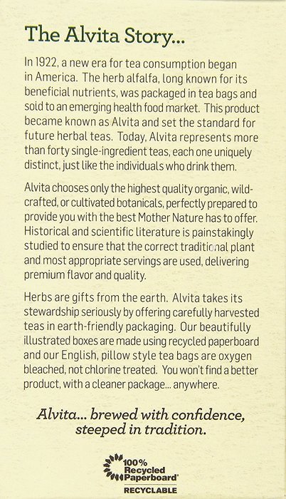 Alvita Organic Rose Hips Herbal Tea Bags, 24 Count N3