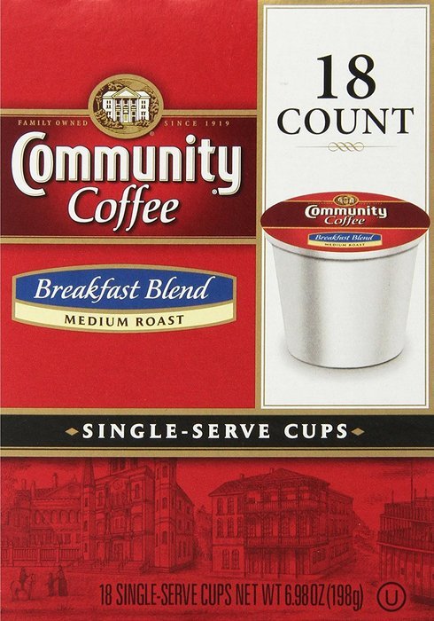 Community Coffee Breakfast Blend Single-Serve Coffee, 18 Count N6