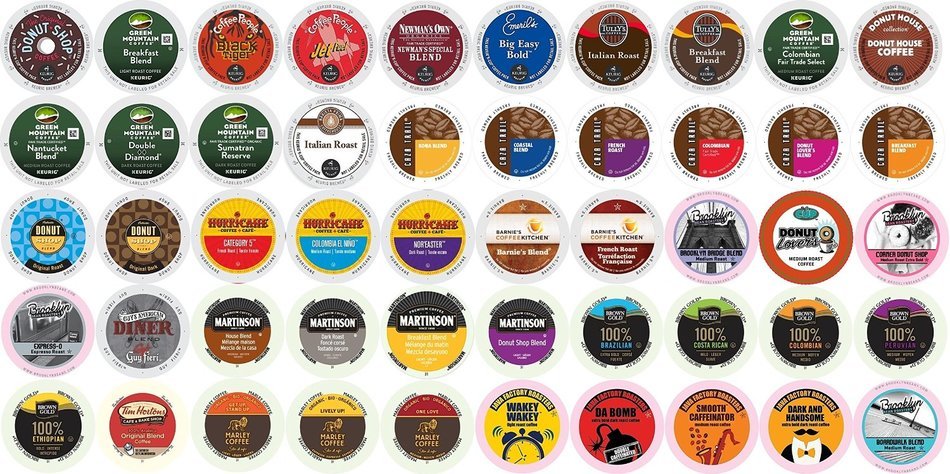 50-count K-cup REGULAR Coffee Variety Pack For Keurig Brewers Including Tim Horton&rsquo;s, Marley Coffee, Green Mountain...