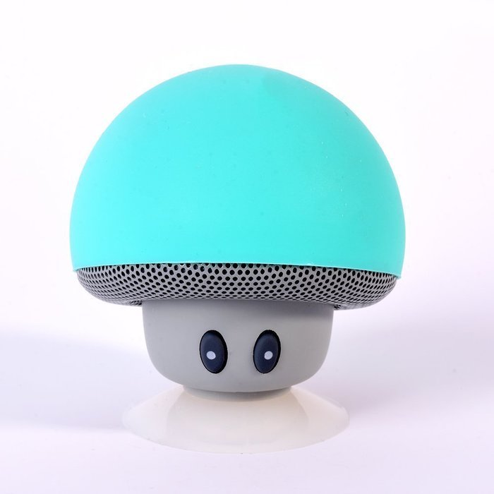 ESHOWEE Excellent bluetooth wireless speaker Mini Mushroom design With microphone Blue