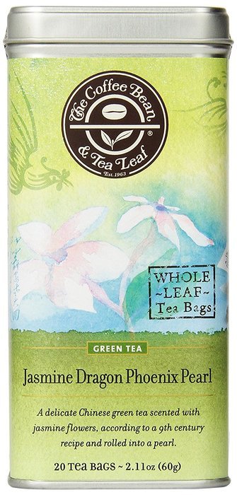 The Coffee Bean & Tea Leaf, Tea, Jasmine Dragon Phoenix Pearl, 20 Count Tin, 2.11oz