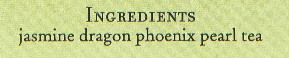 The Coffee Bean & Tea Leaf, Tea, Jasmine Dragon Phoenix Pearl, 20 Count Tin, 2.11oz N6