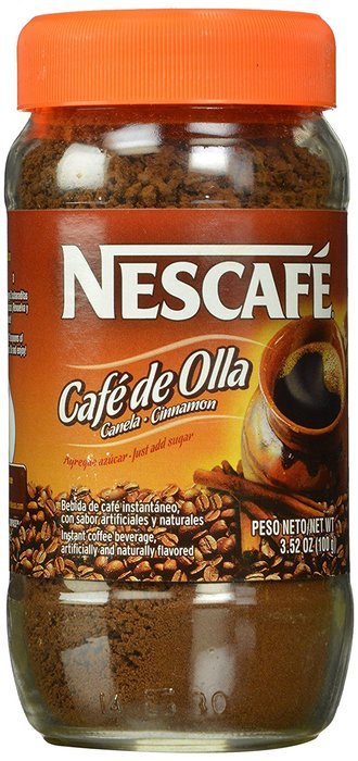 Nescafe Caf&eacute; De Olla Instant Coffee, Cinnamon, 3.5 Ounce