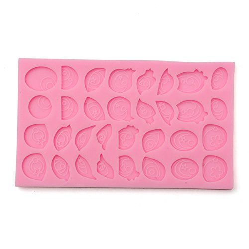 "3D DIY Assorted Cartoon Eyes Silicone Cake Decorating Mold Clay Mould Tool" shopping