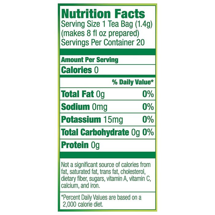 Lipton Green Tea Bags, Decaffeinated 20 ct N4