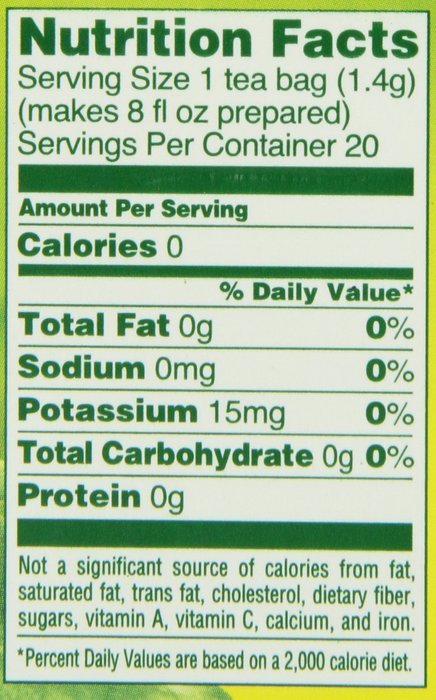 Lipton Green Tea Bags, Decaffeinated 20 ct N7