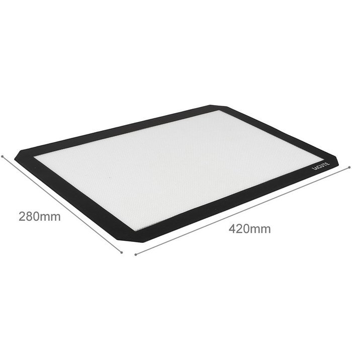 Lagute leChef Silicone Baking Mat (Black / 420*280*0.7mm) N2