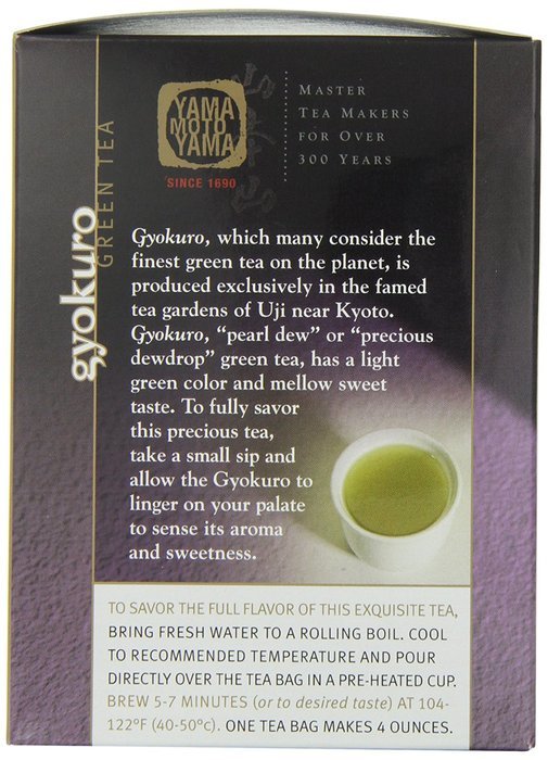 Yamamotoyama Gyokuro Green (Tea Pyramid Bag), 0.81-Ounce Boxes (Pack of 2) N3