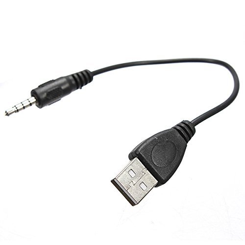 BephaMart 3.5mm AUX Audio Plug Jack to USB 2.0 Male Charge Cable Adapter Cord Shipped and Sold by BephaMart N2