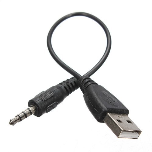 BephaMart 3.5mm AUX Audio Plug Jack to USB 2.0 Male Charge Cable Adapter Cord Shipped and Sold by BephaMart N3