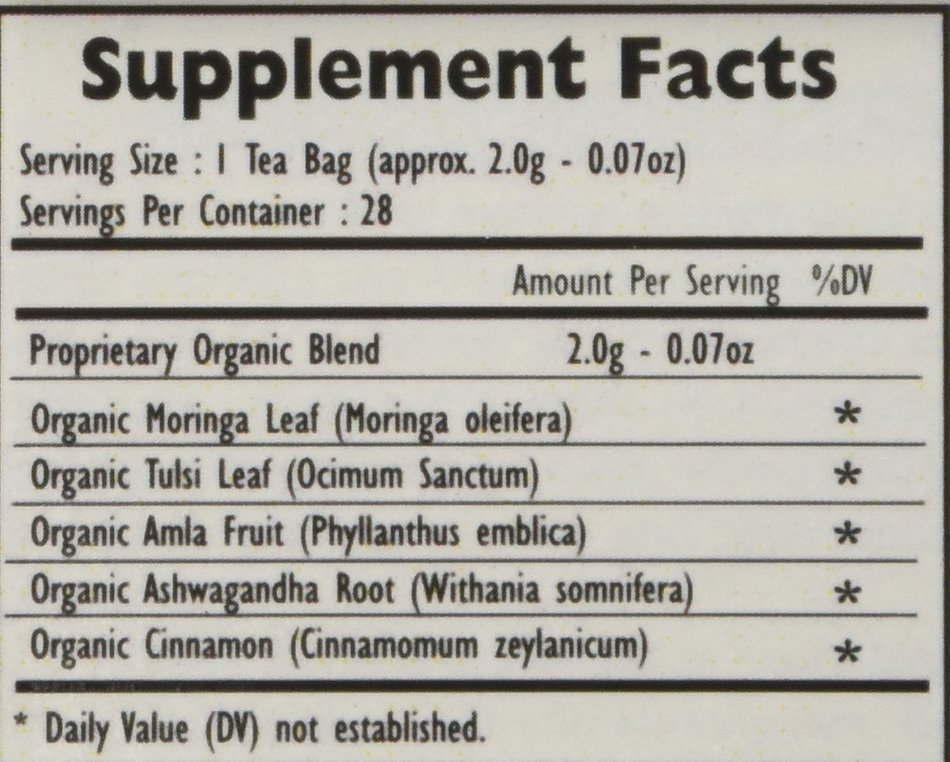 Organic Moringa Weight Loss Tea (28 Potent Tea Bags). Herbal Tea with Weight Loss properties. USDA Certified Organic... N22
