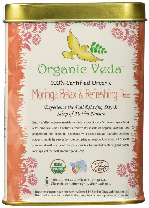 Organic Moringa Weight Loss Tea (28 Potent Tea Bags). Herbal Tea with Weight Loss properties. USDA Certified Organic... N25