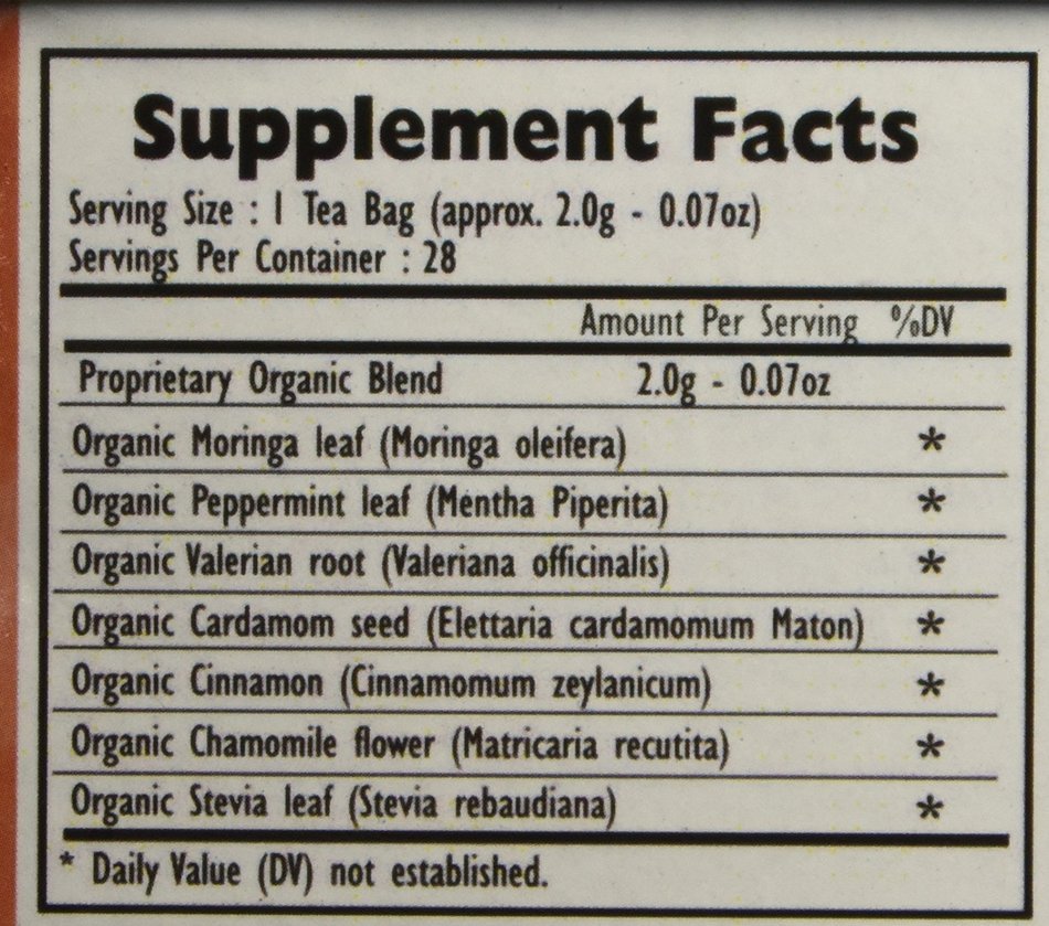 Organic Moringa Weight Loss Tea (28 Potent Tea Bags). Herbal Tea with Weight Loss properties. USDA Certified Organic... N27