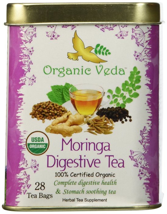 Organic Moringa Weight Loss Tea (28 Potent Tea Bags). Herbal Tea with Weight Loss properties. USDA Certified Organic... N28