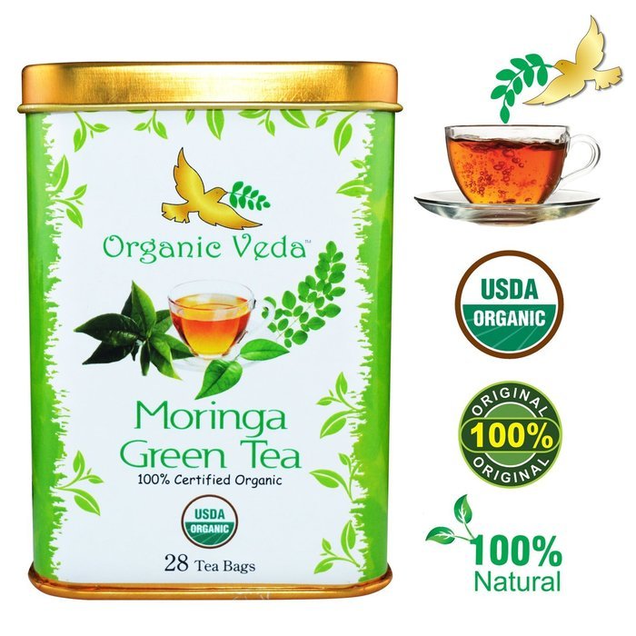 Organic Moringa Weight Loss Tea (28 Potent Tea Bags). Herbal Tea with Weight Loss properties. USDA Certified Organic... N29