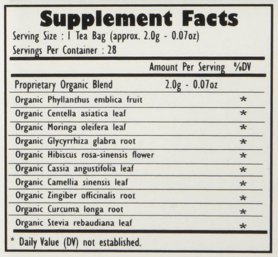 Organic Moringa Weight Loss Tea (28 Potent Tea Bags). Herbal Tea with Weight Loss properties. USDA Certified Organic... N36