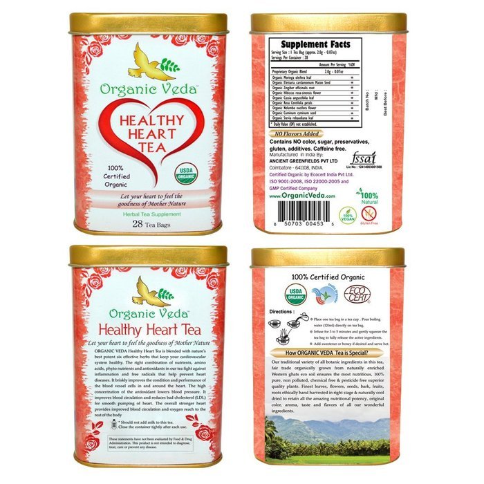 Organic Moringa Weight Loss Tea (28 Potent Tea Bags). Herbal Tea with Weight Loss properties. USDA Certified Organic... N41