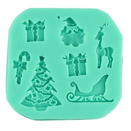 Valentine gift 3D Christmas Gift Silicone Fondant Cake Molds Soap Chocolate Mould