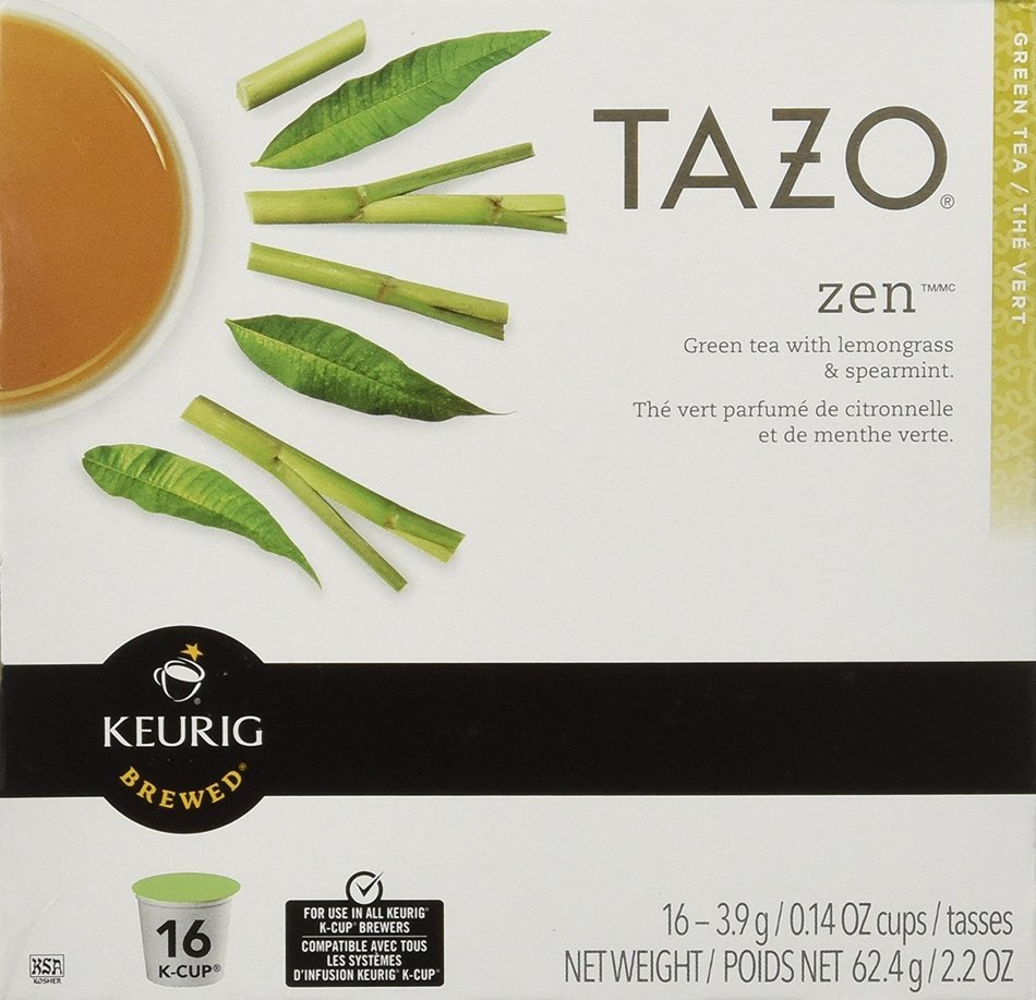 Keurig Tazo Zen Tea 32-Count K-Cups for Keurig Brewers