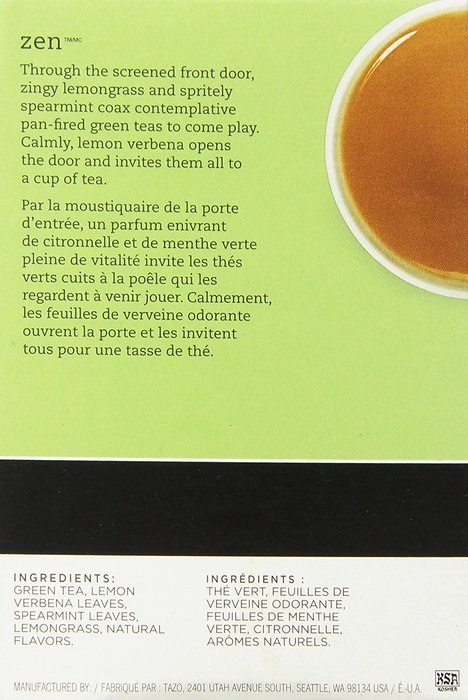Keurig Tazo Zen Tea 32-Count K-Cups for Keurig Brewers N9