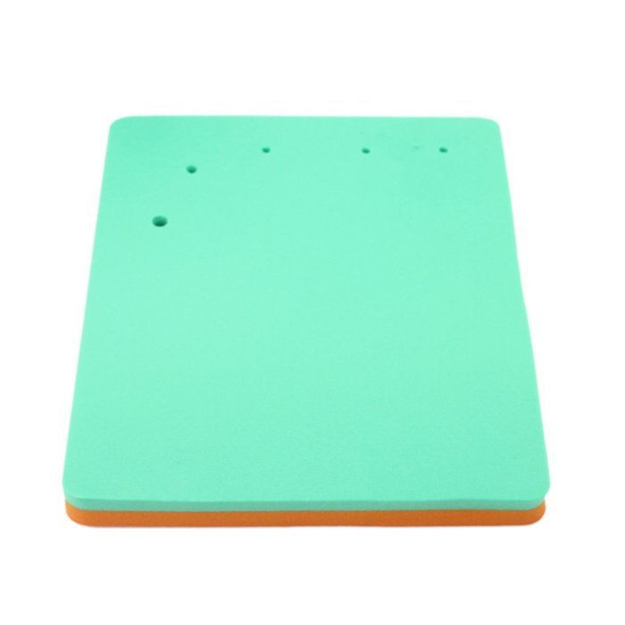 DUFUSTORE 1pc Double-sided five-hole fondant cake mat square sponge foam pad tool mold Green N2