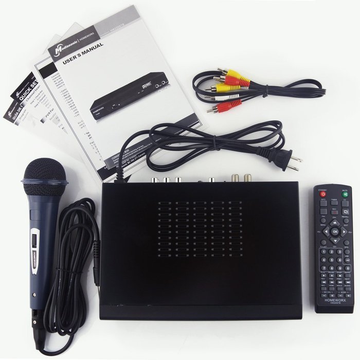 Mediasonic HOMEWORX HW220STB Digital Converter Box with Karaoke, TV Recording, and Media Player Function N3