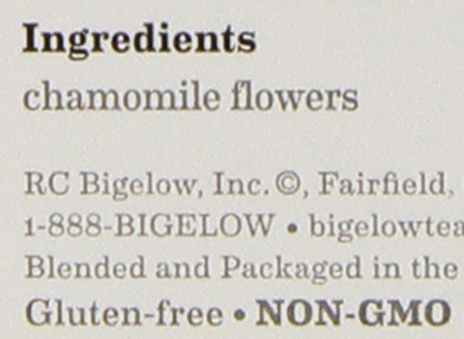 Bigelow Cozy Chamomile Herbal Tea, 20-Count Boxes (Pack of 6) N3