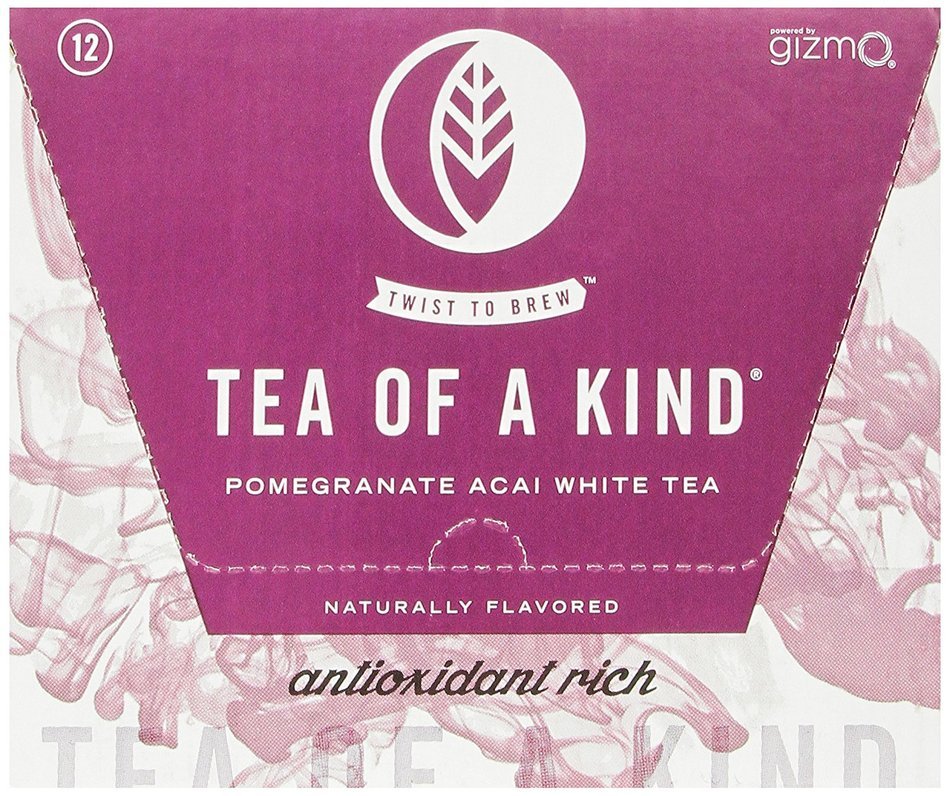 Tea of a Kind White Tea, Pomegranate Acai, 16 Ounce (Pack of 12) N2