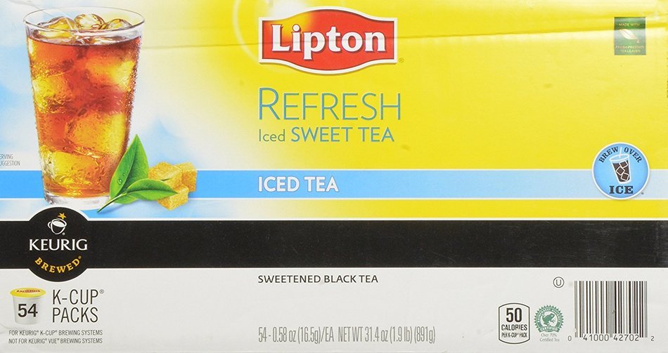 Lipton Refresh Iced Sweetened Tea 54 K-cup