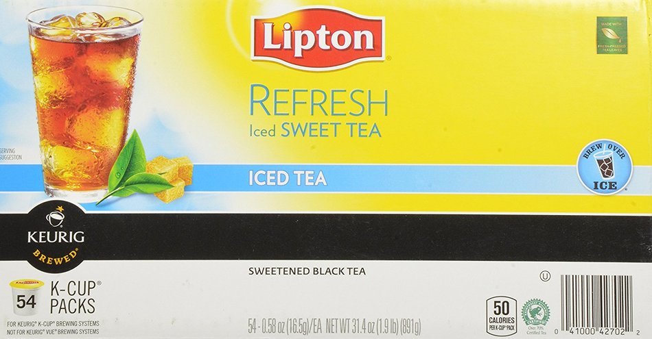 Lipton Refresh Iced Sweetened Tea 54 K-cup N3
