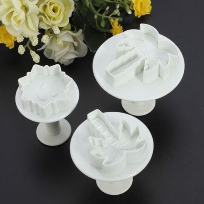 Cake & Cookie Cutters 3PCS Coconut Tree Shape Cake Mold