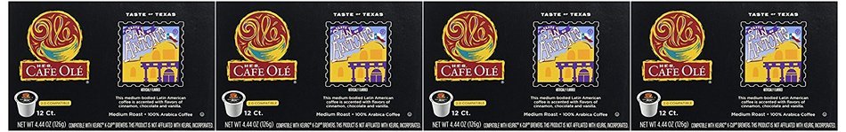 HEB Cafe Ole Coffee K-Cup 12ct Box (Pack of 4) (48 K-Cups) (Texas Pecan - Medium Bodied (blend of caramel and... N4