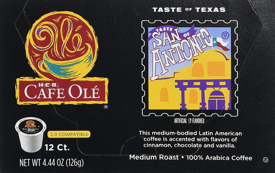 HEB Cafe Ole Coffee K-Cup 12ct Box (Pack of 4) (48 K-Cups) (Texas Pecan - Medium Bodied (blend of caramel and... N6
