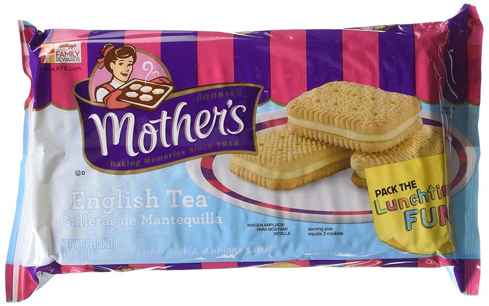 Mother's English Tea Sandwich Cookies, 16-Ounce Packages (Pack of 4)