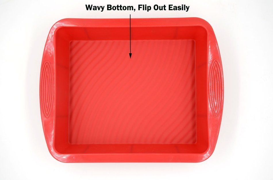Silicone Bakeware Set - 5-Piece Non-Stick Silicone Baking Mold Set by ULee Including Rectangle Cake Mold, Round... N36