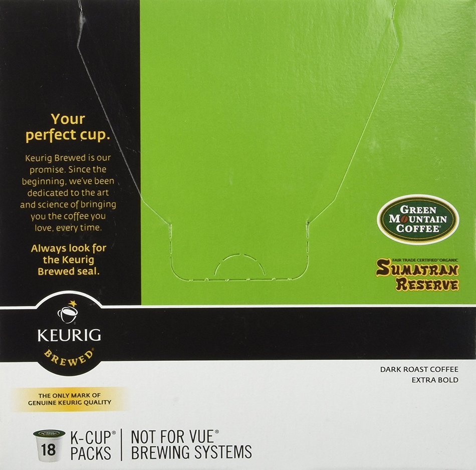 Green Mountain Coffee Sumatran Reserve - 18 ct N4