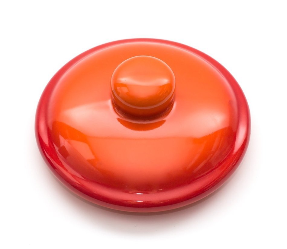 Mini Ceramic Casserole with Handle (Orange) N3