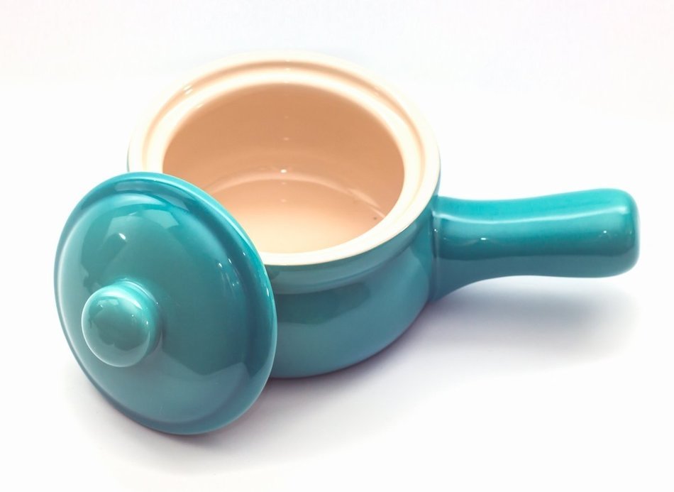 Mini Ceramic Casserole with Handle (Orange) N5