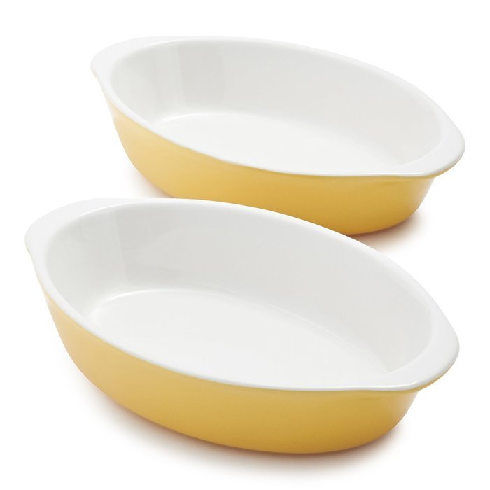 Sur La Table Yellow Oven-to-Table Au Gratins D304 WIN , Set of 2
