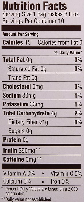 Teeccino Organic Dandelion Dark Roast Chicory Herbal Tea Bags, Gluten Free, Caffeine Free, Acid Free, 25 Count... N8