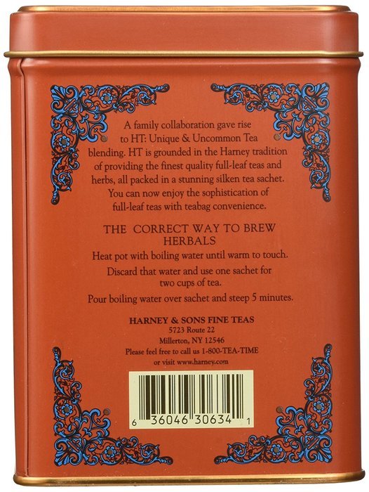 Harney & Sons Pumpkin Spice Rooibos Tea 20 ct Sachet Tin N2