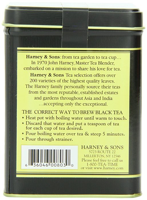 Harney & Sons Loose Leaf Black Tea, Darjeeling, 8 Ounce N3