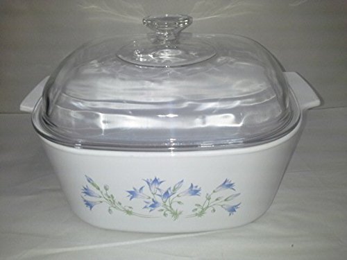 Corning Ware 5 Liter Casserole and Lid in the Blue Dusk pattern A-5-B N3