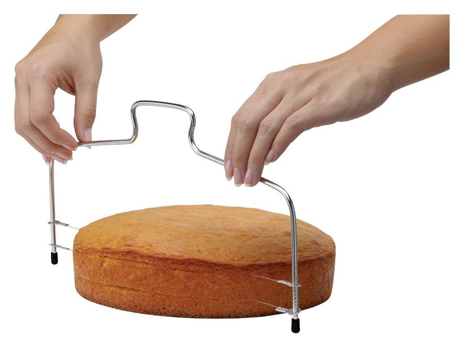 YIJIA 2Pcs Wire Bread Cake Cutter Cake Slicers Bakeware Level Leveler Slices Cake Knife Kitchen Accessories Tool