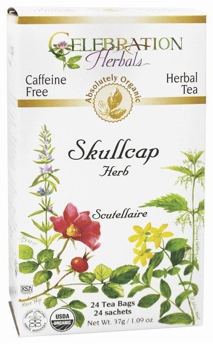 Celebration Herbals - Organic Skullcap Herb Herbal Tea - 24 Tea Bags N2