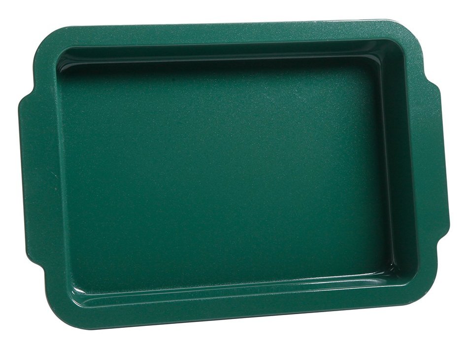 Gibson Home Cookie Sheet with Ceramic Non Stick, 15", Green N5