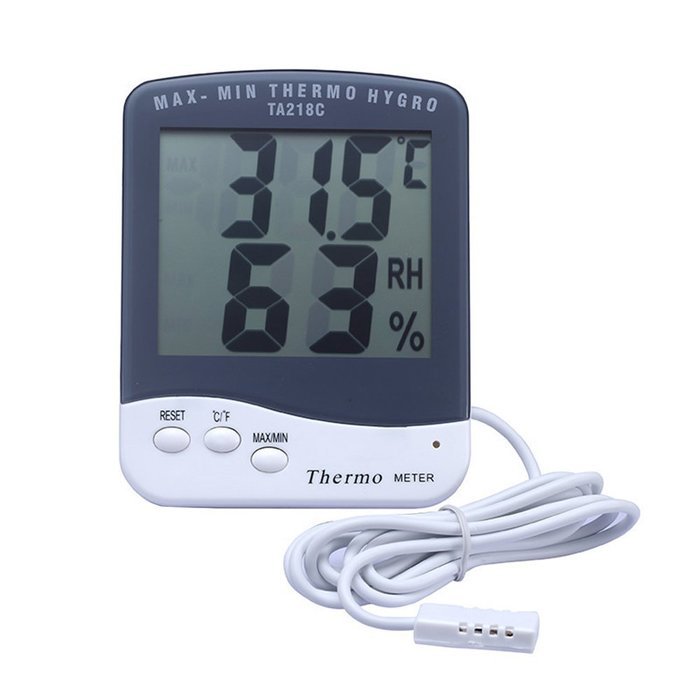Momoday High Quality LCD Screen Display Digital Outdoor Max-Min Thermometer with Hygrometer, temperature and humidity...